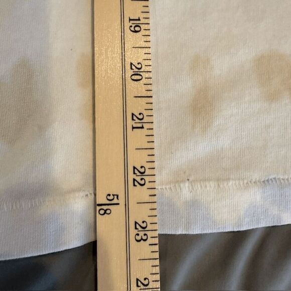 NEW! Citizens of Humanity Oversized Long Sleeve Tee Pale Rainbow Tie Dye Small - Picture 9 of 11